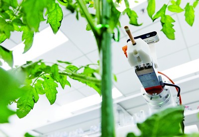 首台全流程智能育种机器人亮相