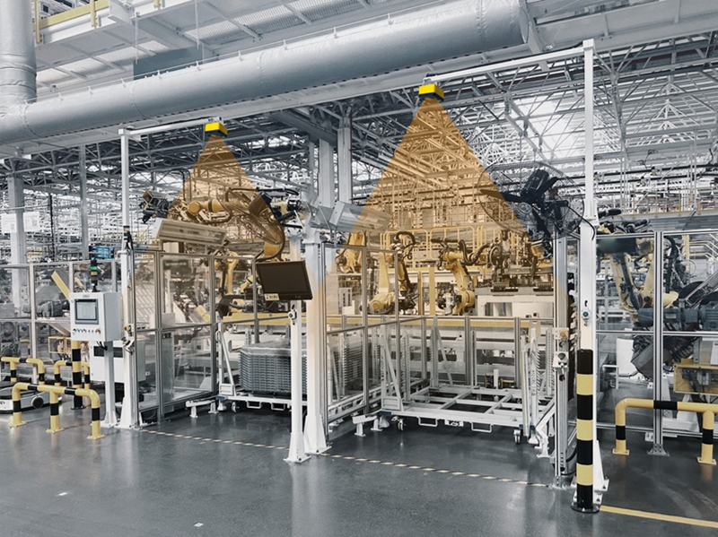 视觉传感器在汽车主机厂焊装车间中应用。受访者供图