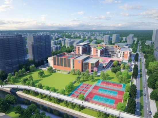 徐汇区C单元西片区规划学校新建工程（一期）项目效果图