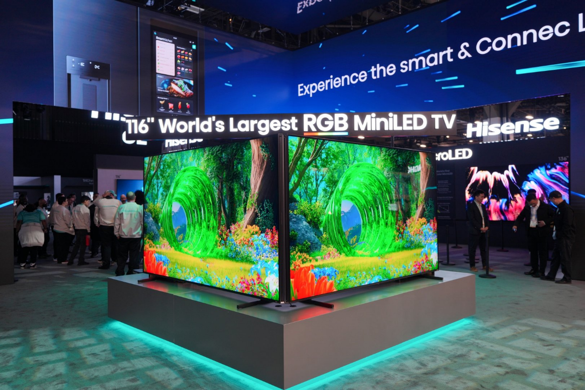 【视频】海信全新一代RGB-MiniLED电视亮相CES2026